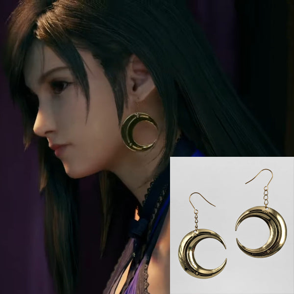 NEW! FFVII Remake Crescent Earrings