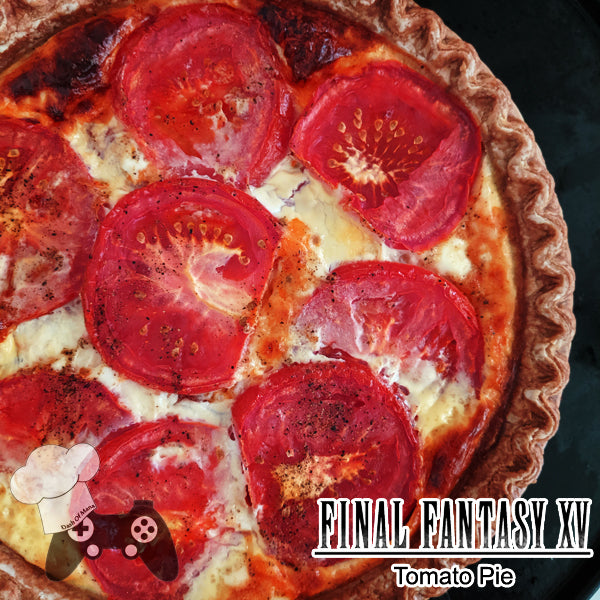 FFXV Tomato Cheddar Pie