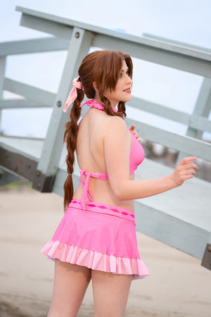 Flower Girl Pink Swimsuit