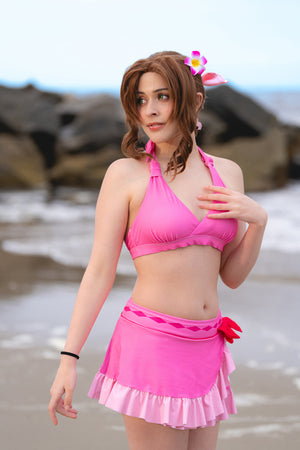 Flower Girl Pink Swimsuit