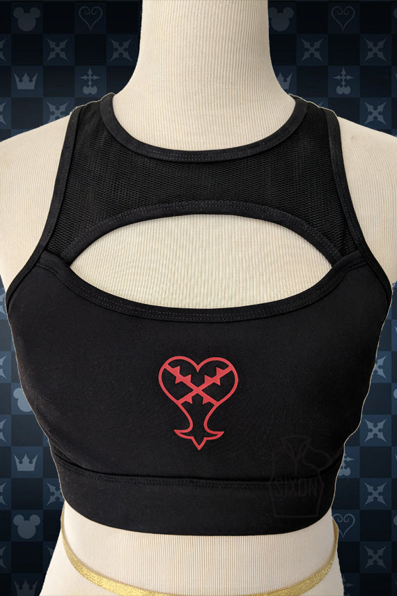 Heartless Keyhole Womens Sports Bra