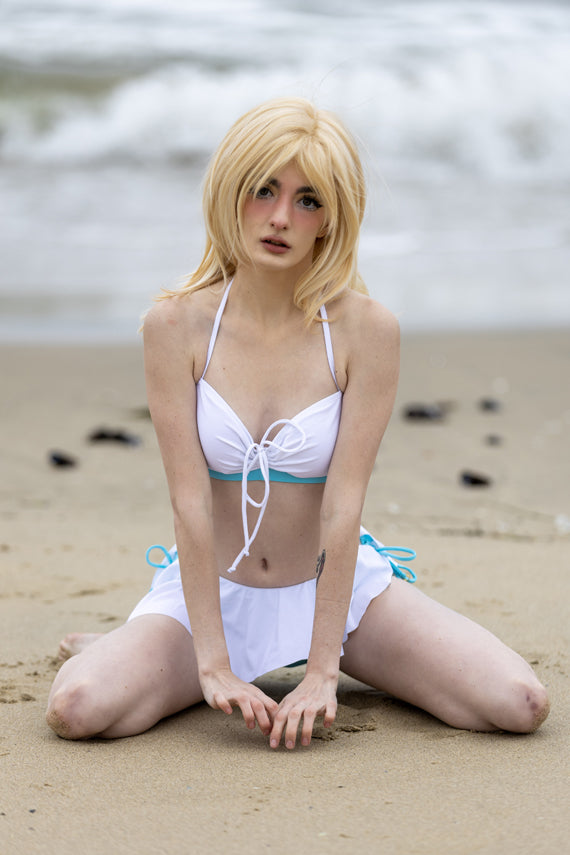 Memory Waves Two Piece Cosplay Swimsuit - SixOn Clothing Memory Waves Two Piece Cosplay Swimsuit - SixOn Clothing