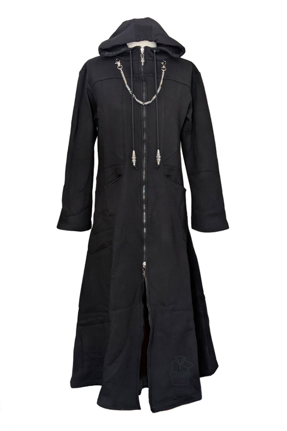 【着丈128cm】Super Long Coat 黒 sullen Darkness Organization Long Coat - SixOn Clothing