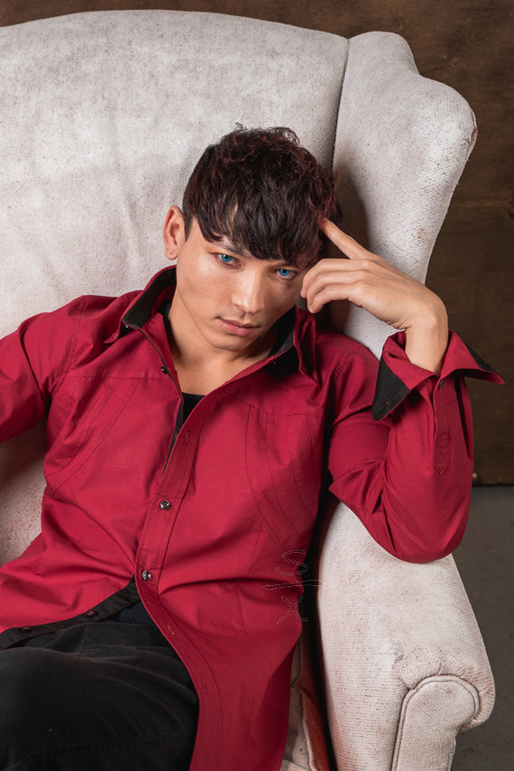 demon dress shirt Japanese Demon Shirt 'Hannya' My Japan Clothes