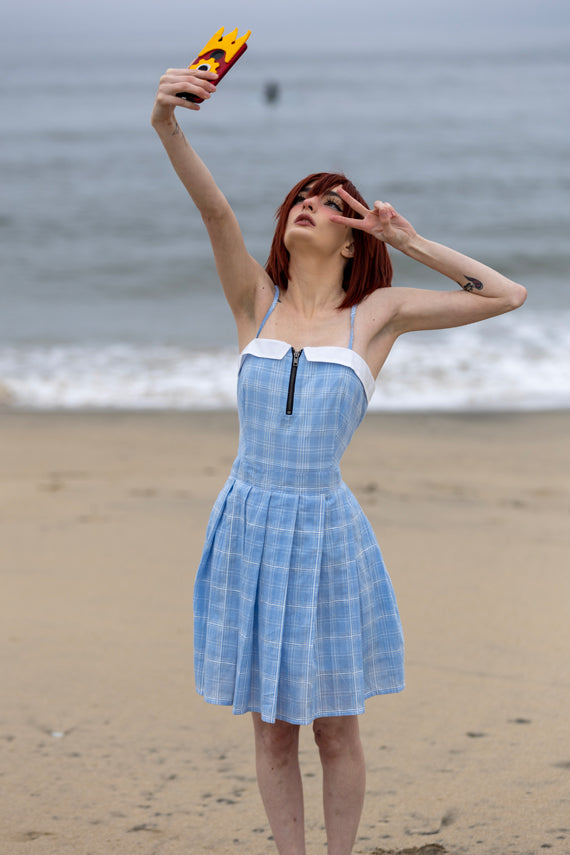 Blue Sky School Uniform Dress