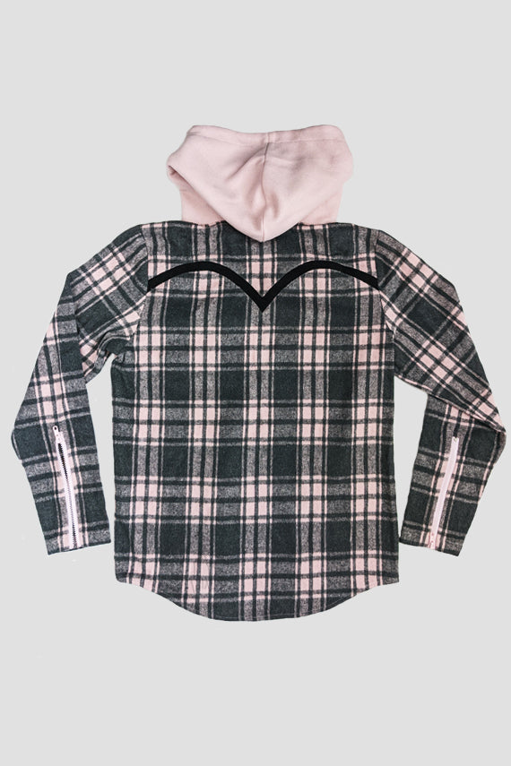 Kero　IRENE Shadow Plaid Jacket Autumn Aesthetic Plaid Crop Jacket (Black) · NanaMacs