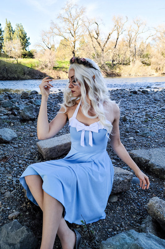 Blue Waves Dress Small