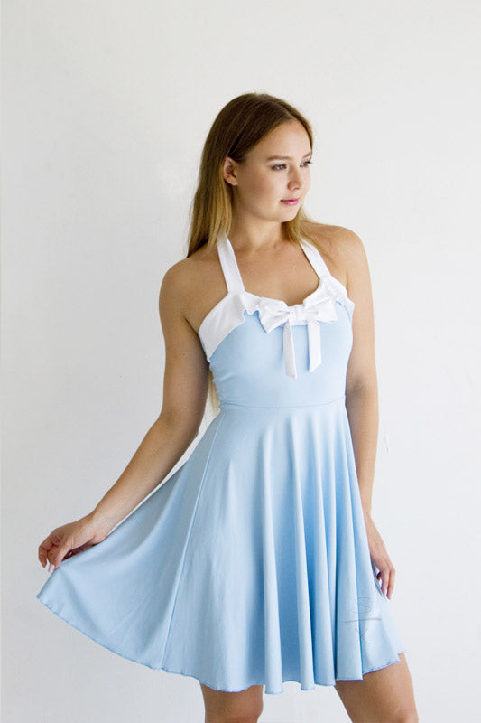 Blue Waves Dress Small